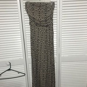 Tribal Print Maxi Dress, size medium